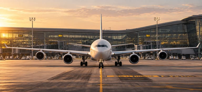 Une voiture privée attendant pour un transfert depuis l’aéroport