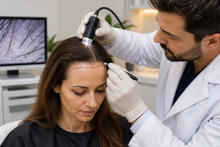 Greffe de cheveux pour femmes